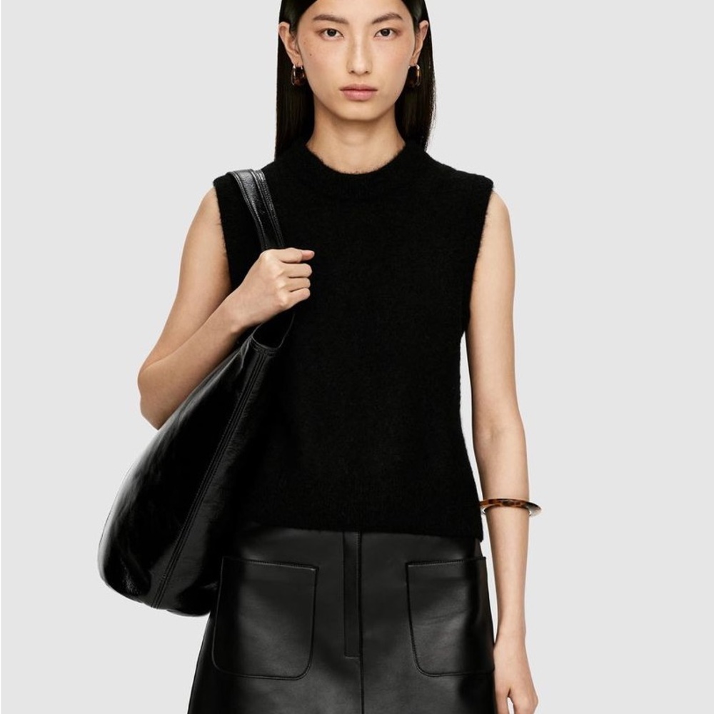 Black Arket alpaca blend Sleeveless sweater vest